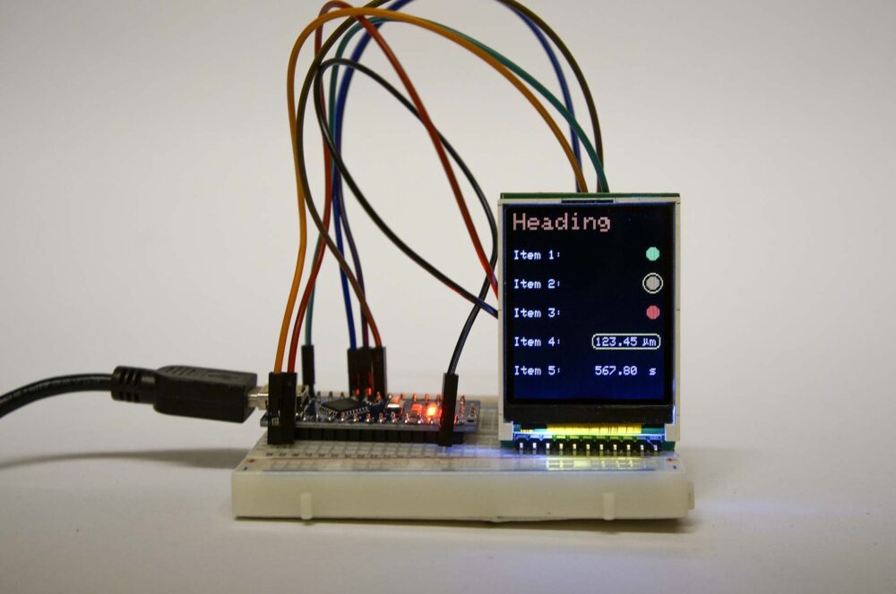 Using the ST7735 TFT Display with the Arduino Nano